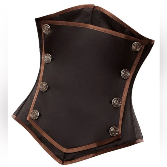 NWT Satin Steel Boned Corset 30 = sz 34 35" Steampunk Ren Faire Kinnaird Duchess - Picture 1 of 9